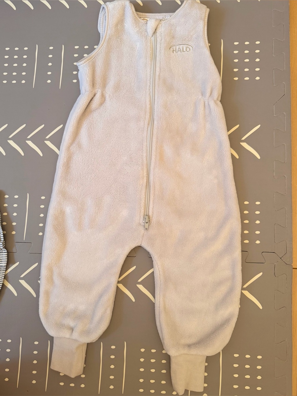 HALO Toddler Luxe Fleece Early Walker SleepSack Gray 12-24M